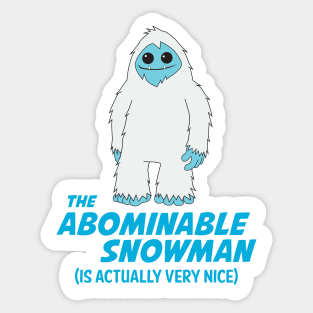 The Abominable Snowman Sticker